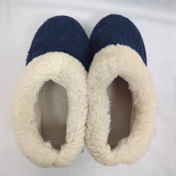 Knitted Faux Fur Slippers - Picture 3 of 6